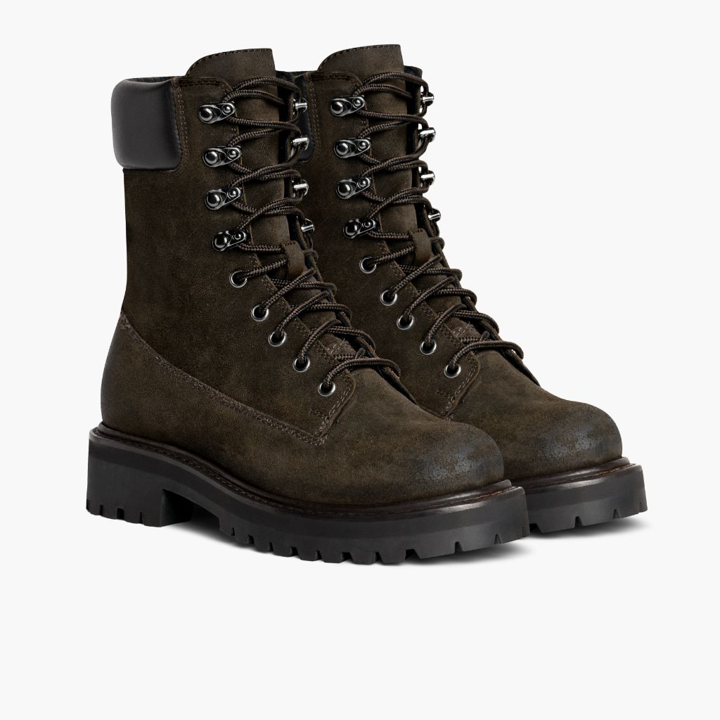 Women | Explorer | Dark Olive Suede