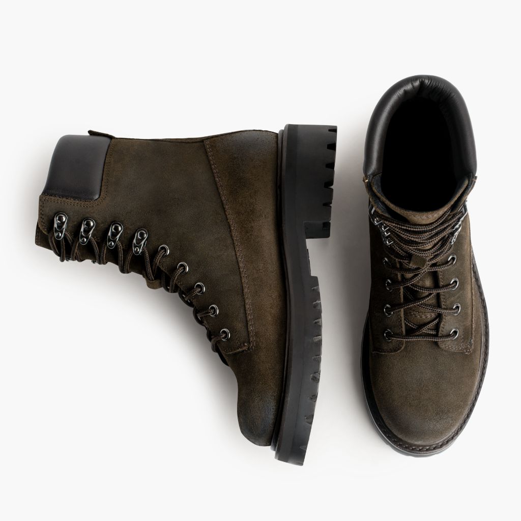 Women | Explorer | Dark Olive Suede