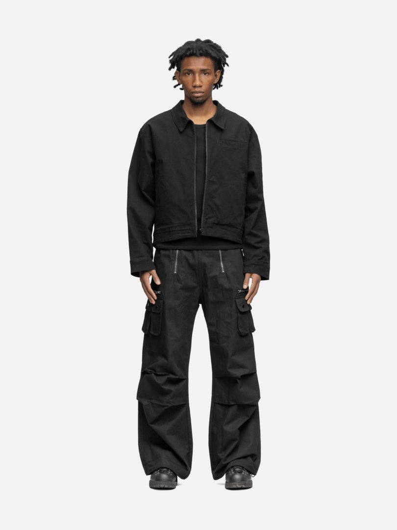 CANVAS JACKET WASHED BLACK