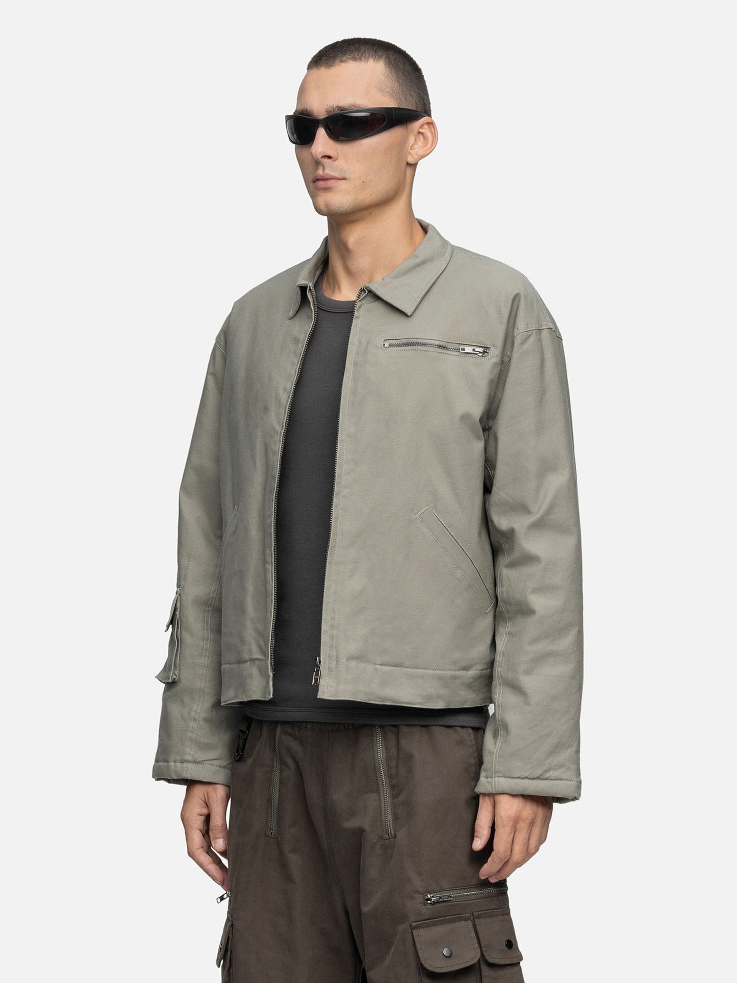 COTTON CANVAS JACKET THYME