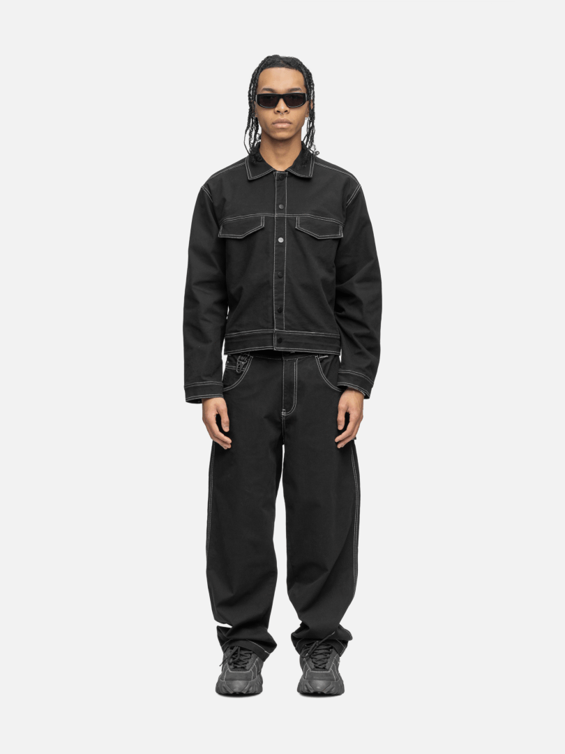 LINED CANVAS JACKET BLACK