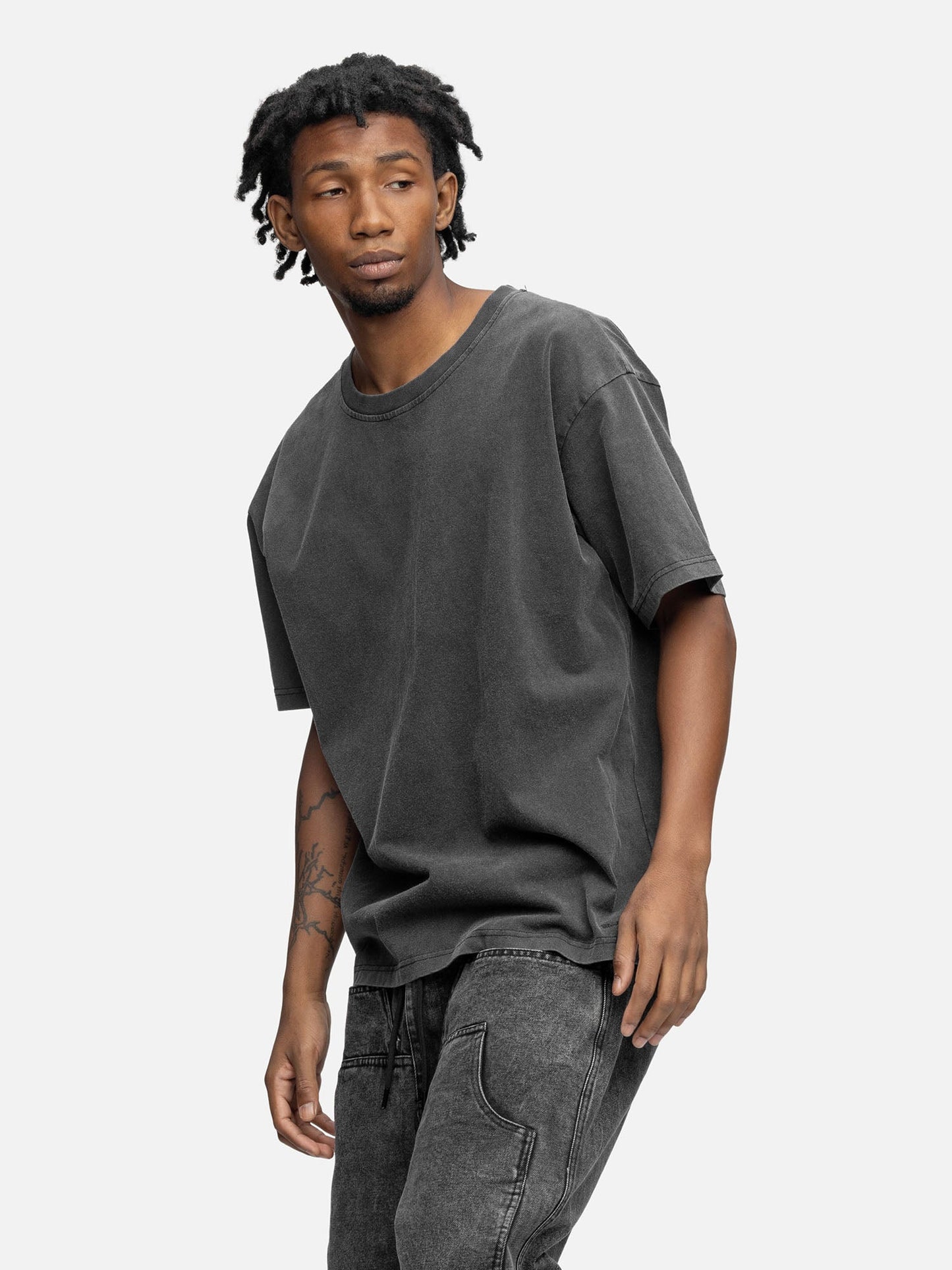 OVERSIZED T-SHIRT WASHED BLACK