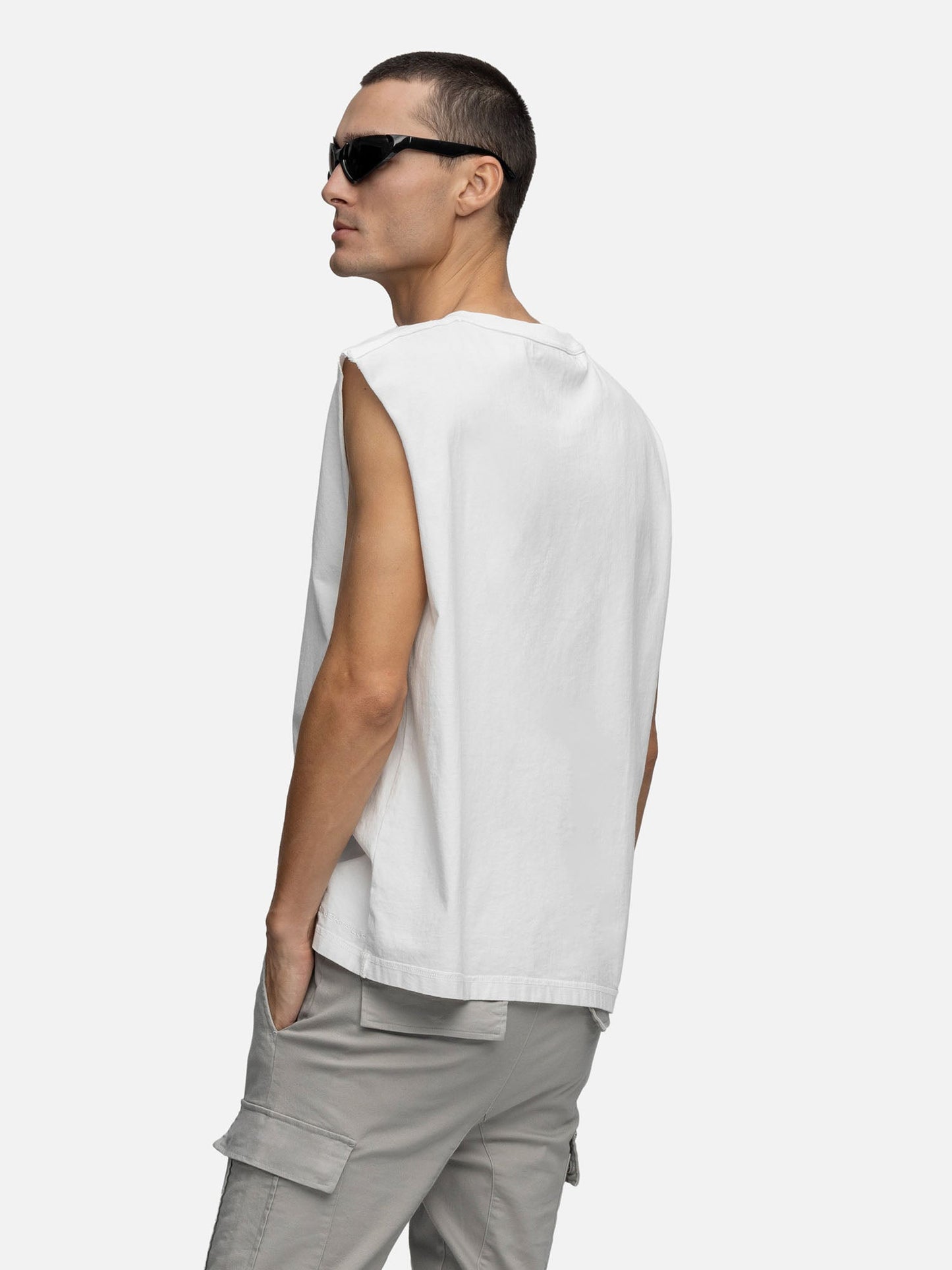 SLEEVELESS T-SHIRT WHITE