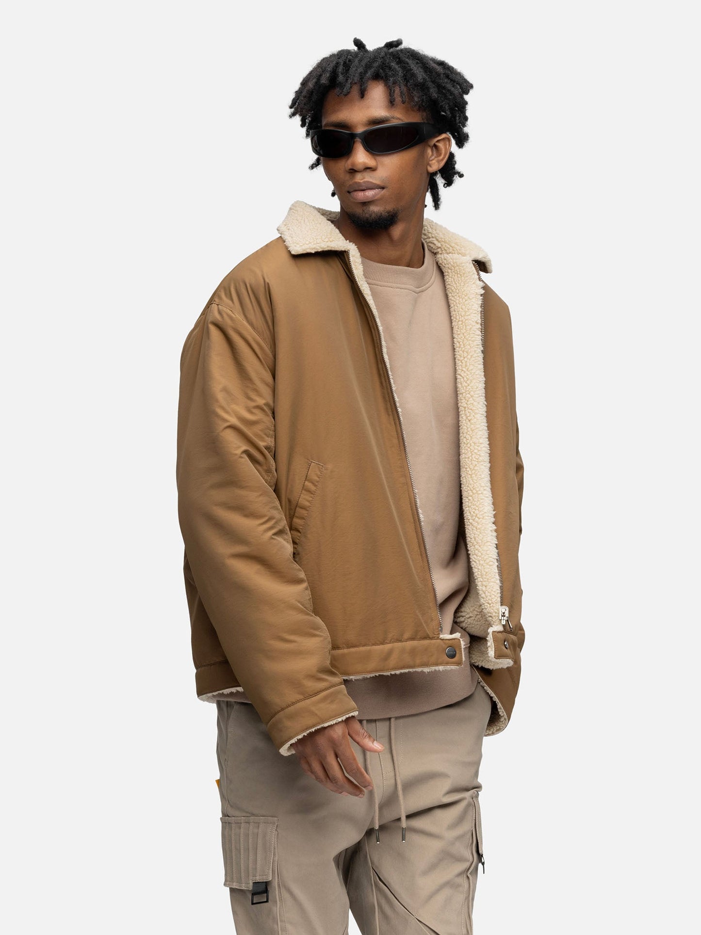 FLEECE JACKET BROWN