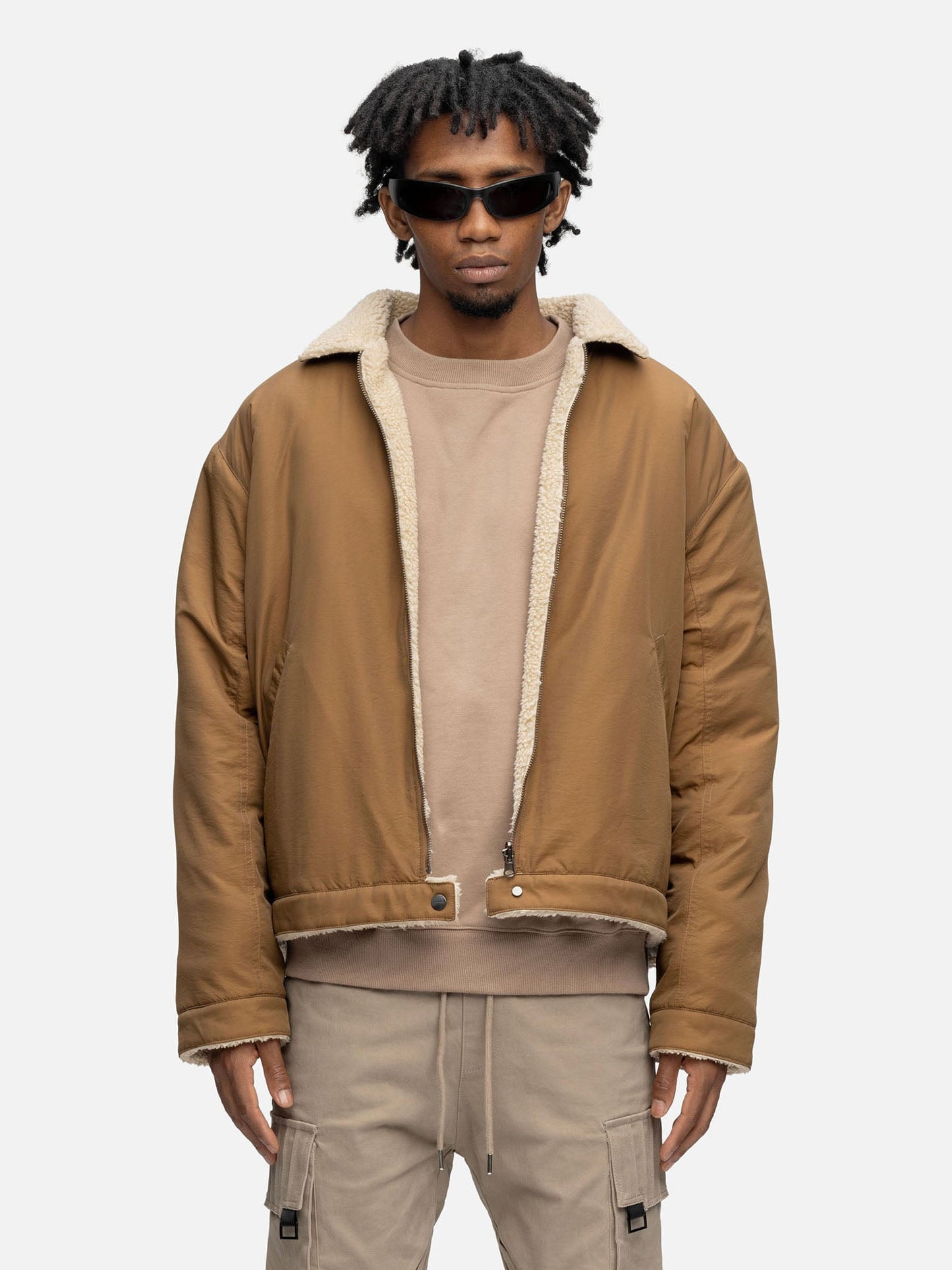 FLEECE JACKET BROWN