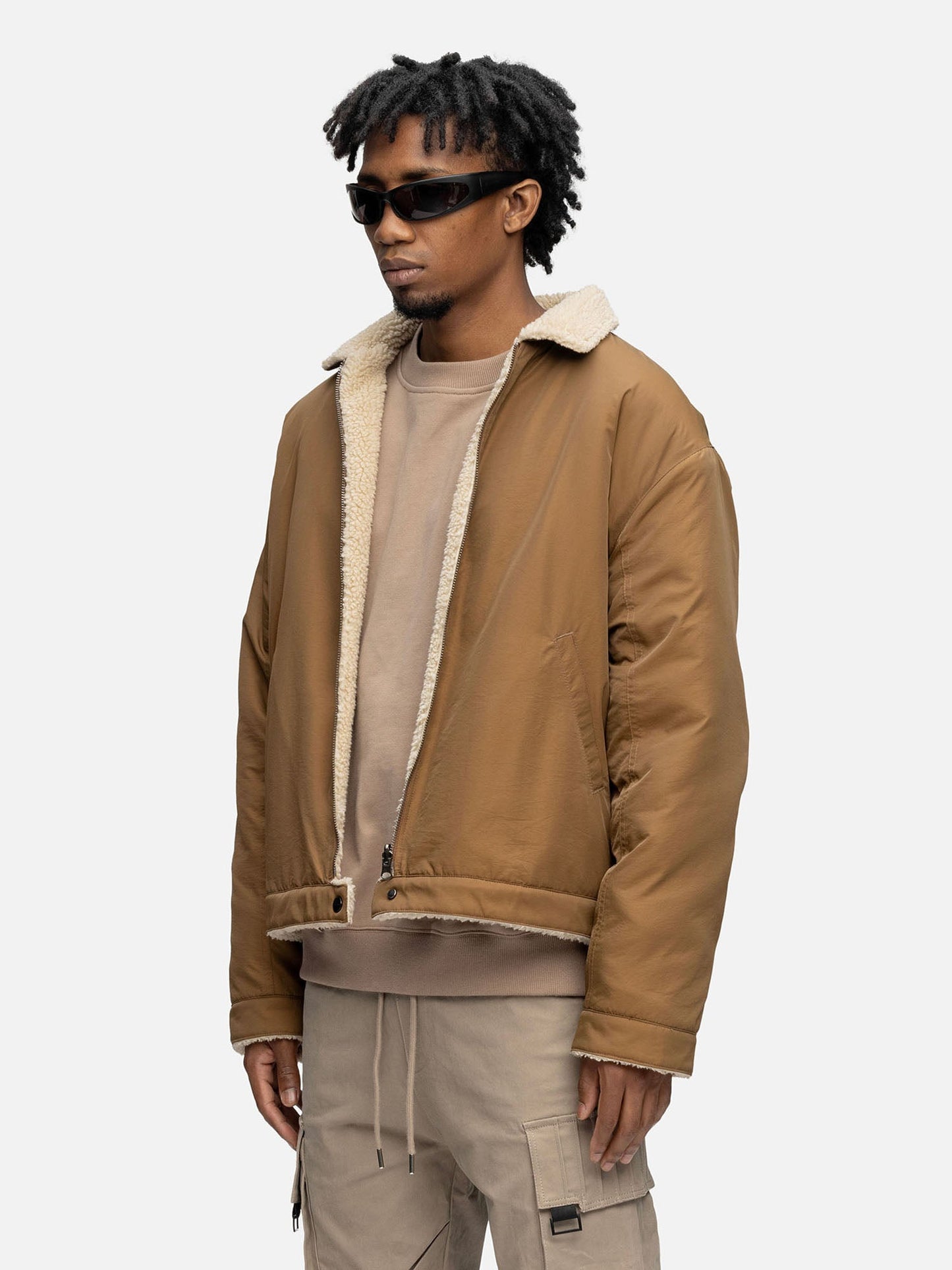FLEECE JACKET BROWN