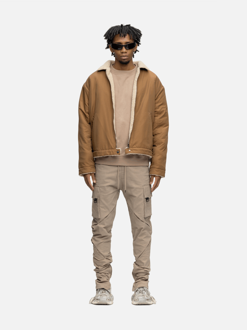 FLEECE JACKET BROWN