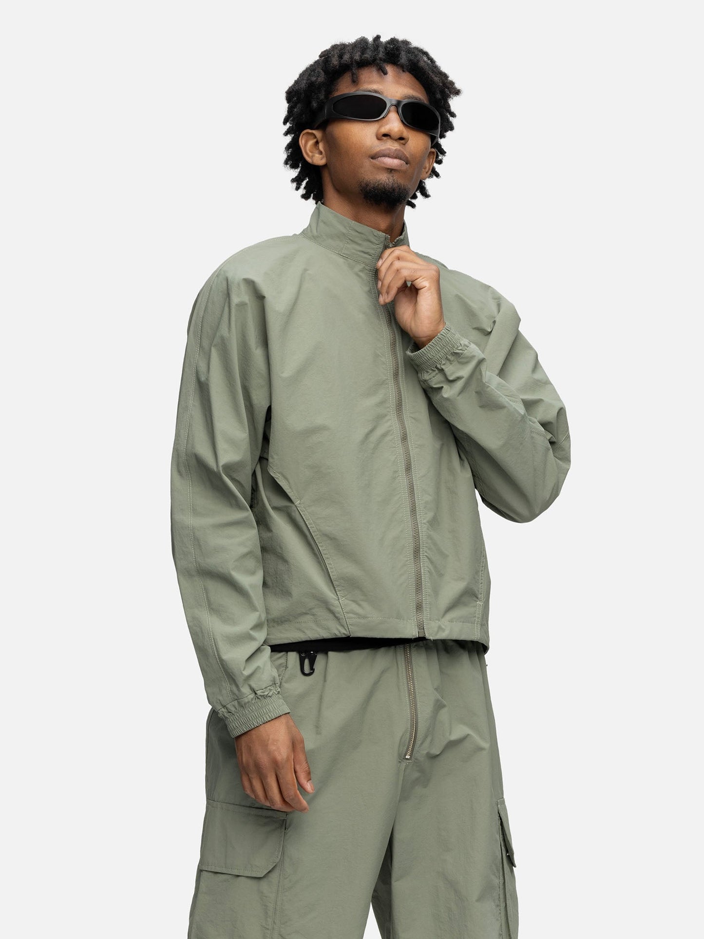 LAYERED JACKET SAGE