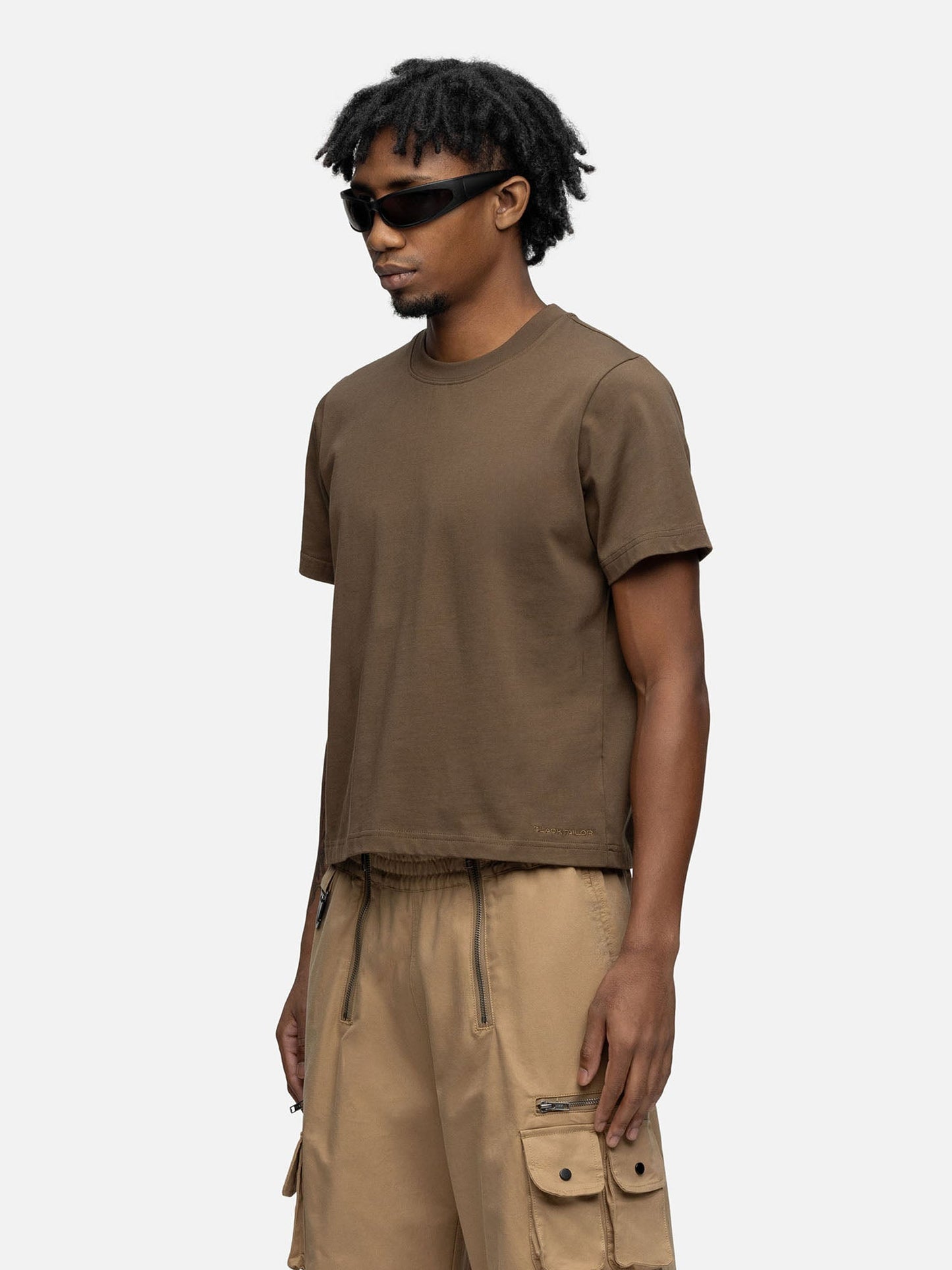 CROPPED T-SHIRT MOSS
