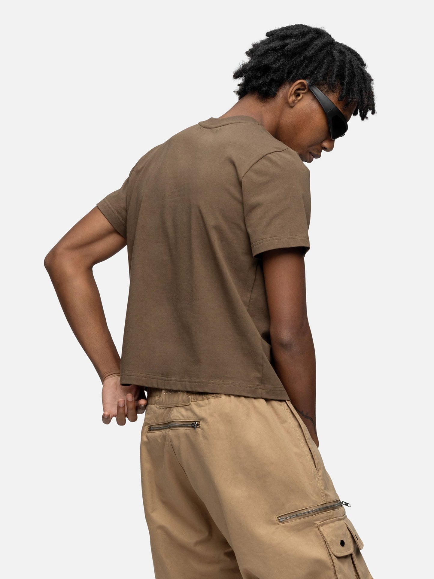 CROPPED T-SHIRT MOSS