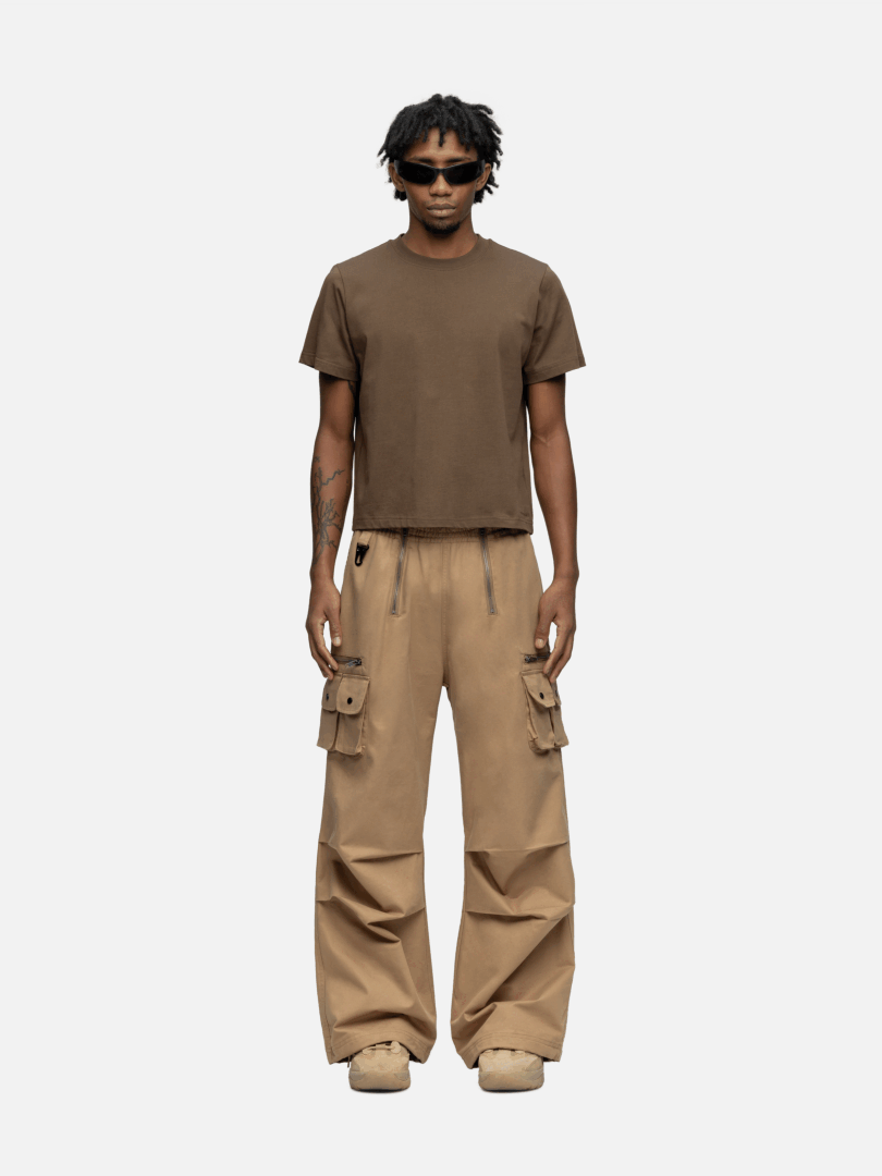 CROPPED T-SHIRT MOSS