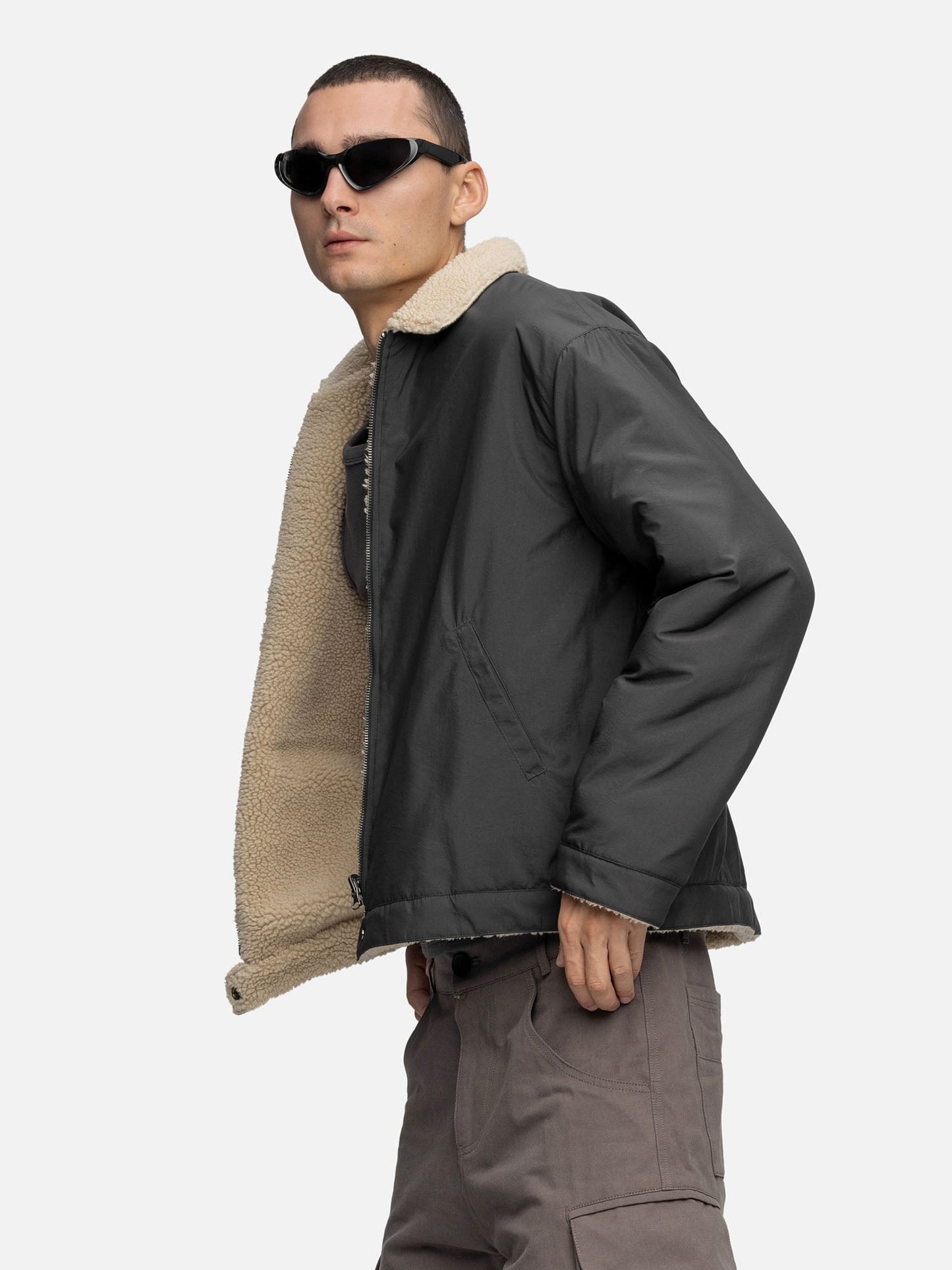 FLEECE JACKET BLACK