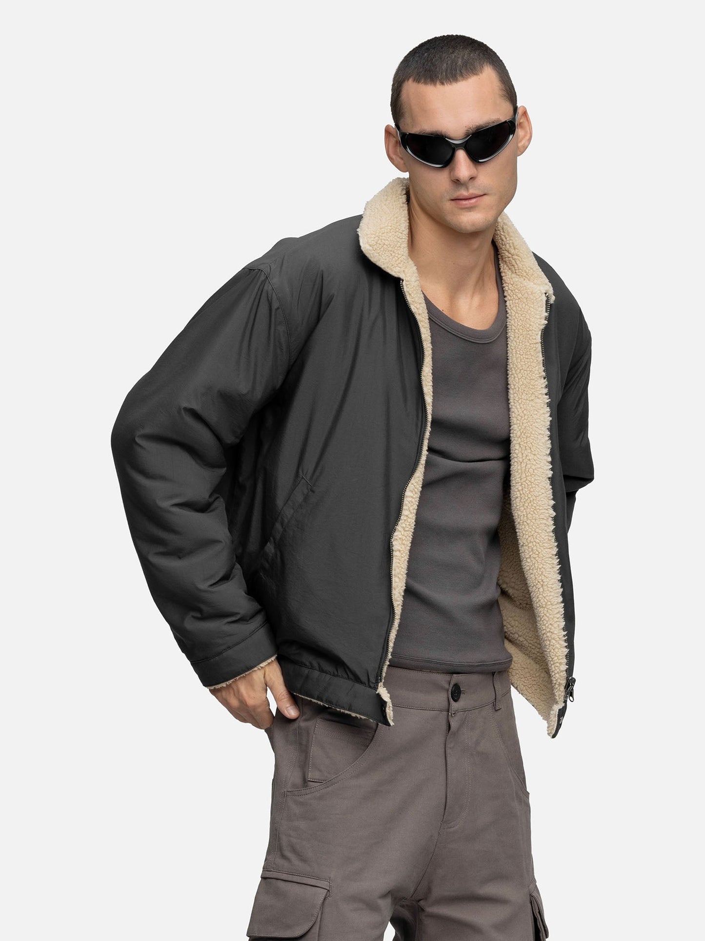 FLEECE JACKET BLACK