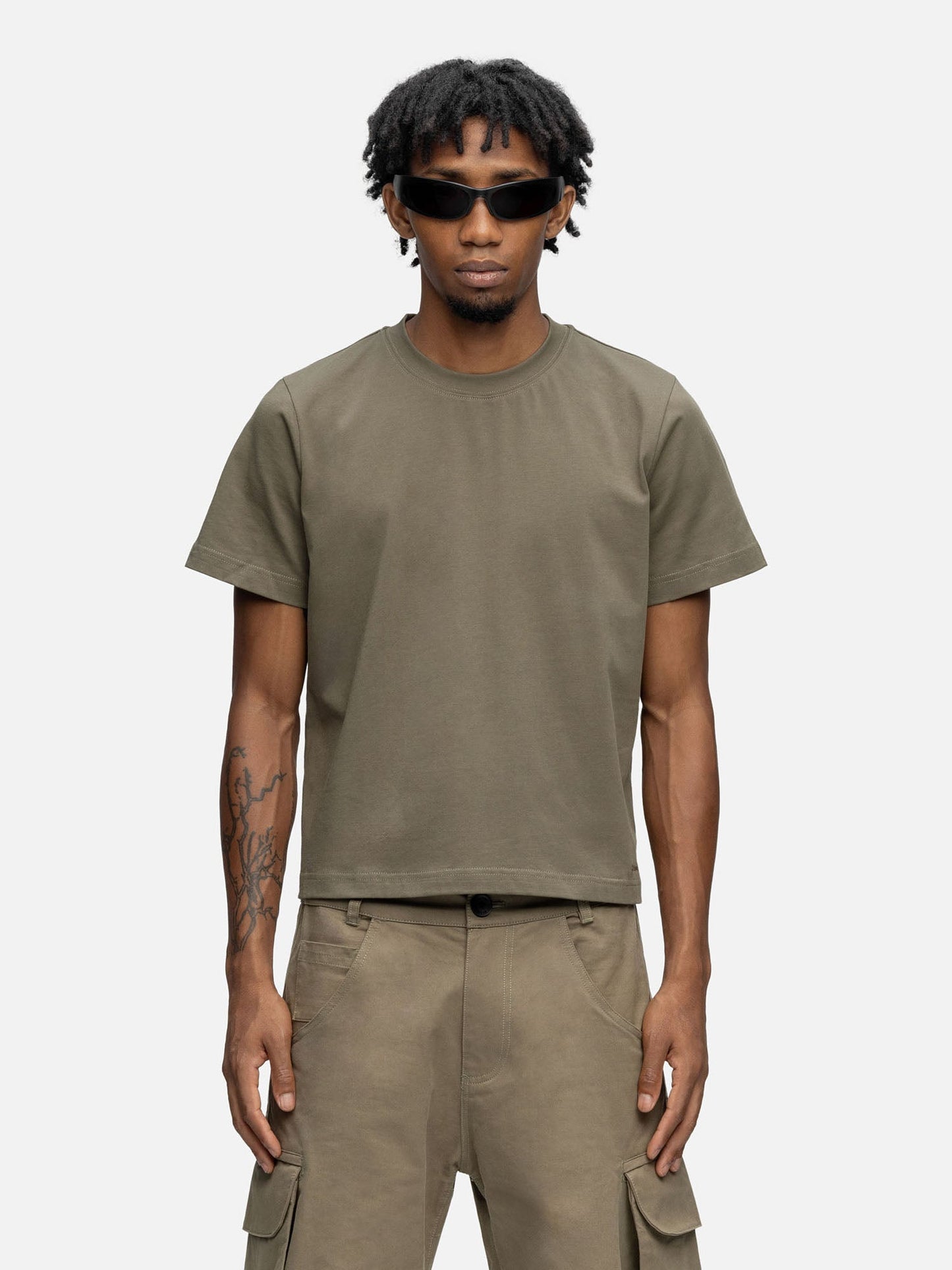 CROPPED T-SHIRT GREEN