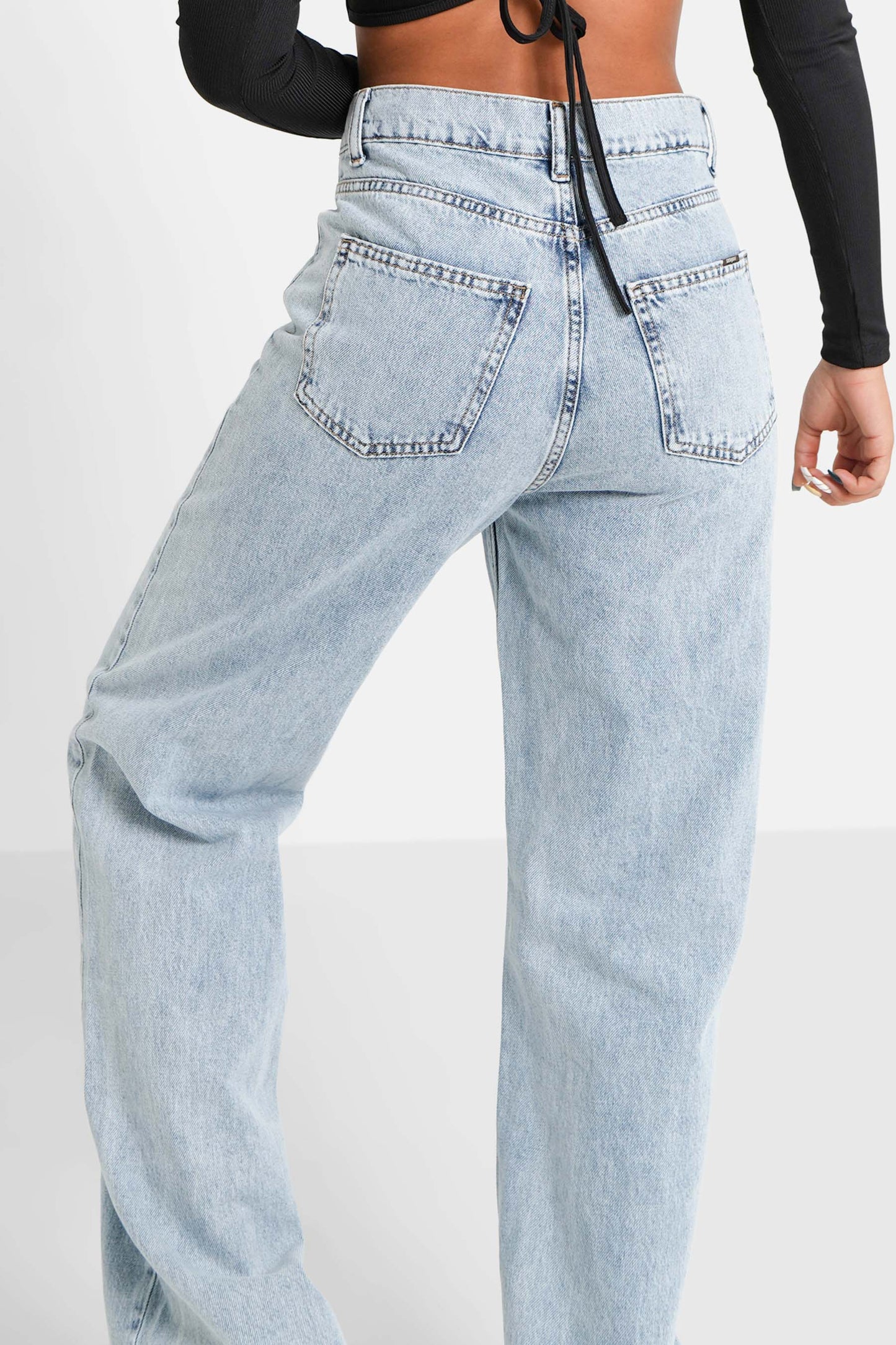 Loose bottom jeans Blue