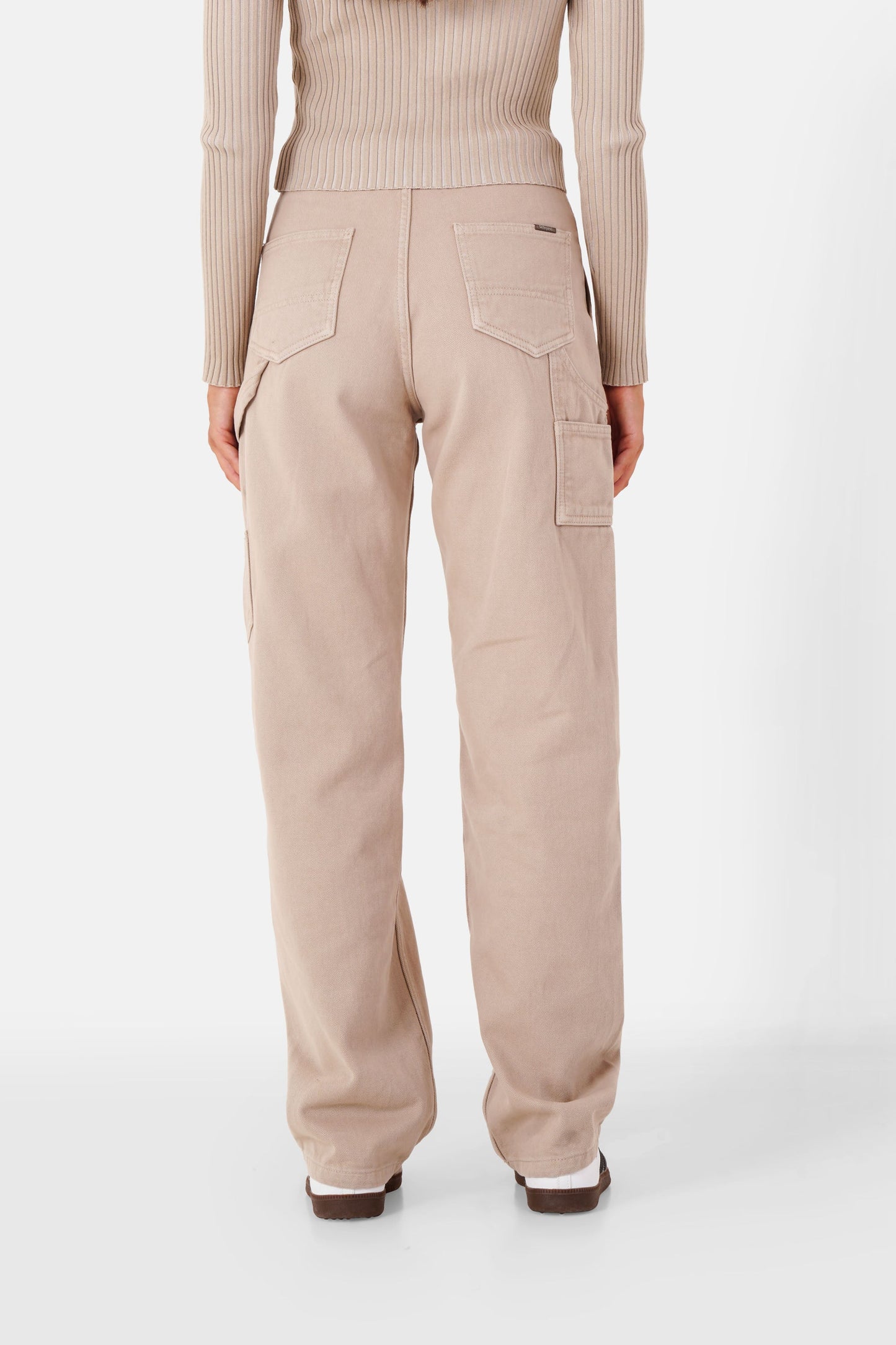 Carpenter pants with pockets Beige