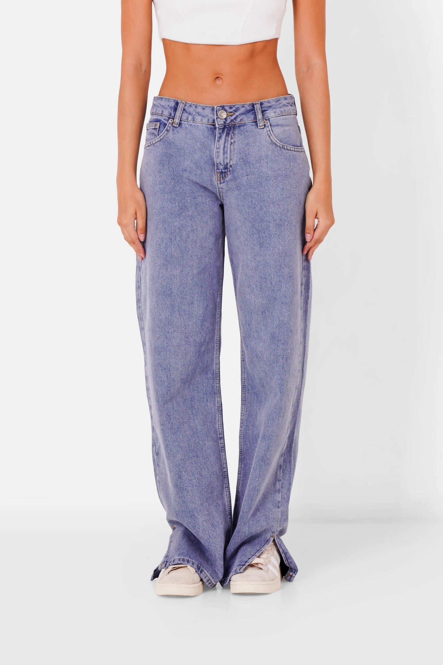 Open bottom jeans Blue
