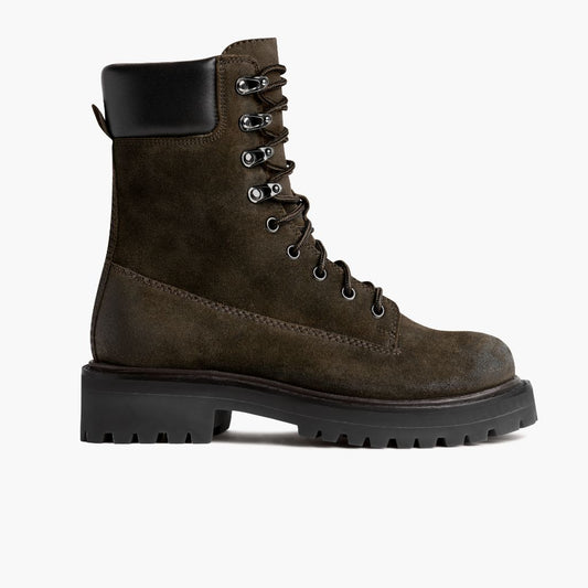 Women | Explorer | Dark Olive Suede