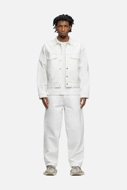 LINED CANVAS JACKET WHITE