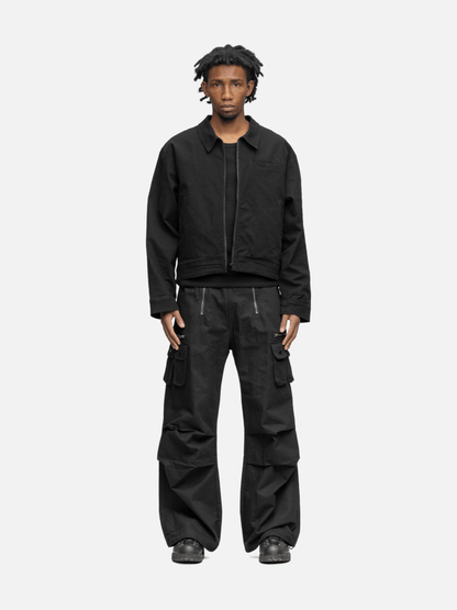 CANVAS JACKET WASHED BLACK