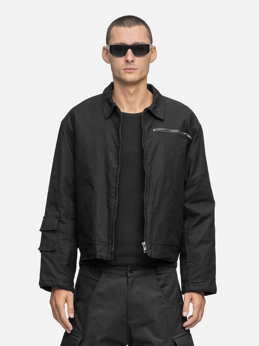 COTTON CANVAS JACKET BLACK