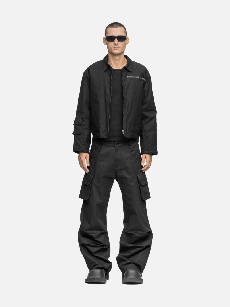COTTON CANVAS JACKET BLACK