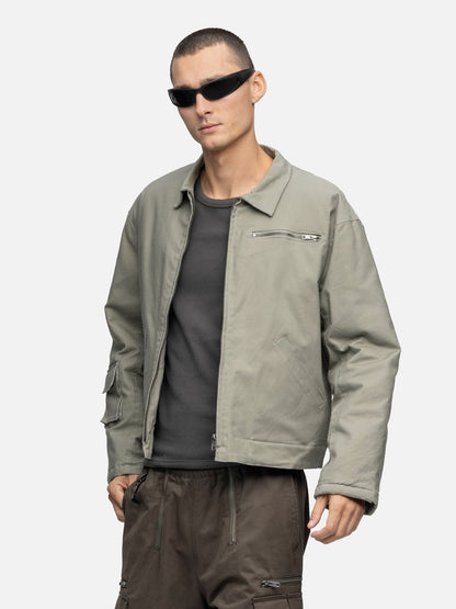 COTTON CANVAS JACKET THYME