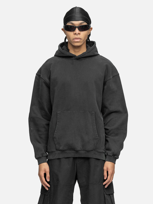 OVERSIZED HOODIE WASHED BLACK