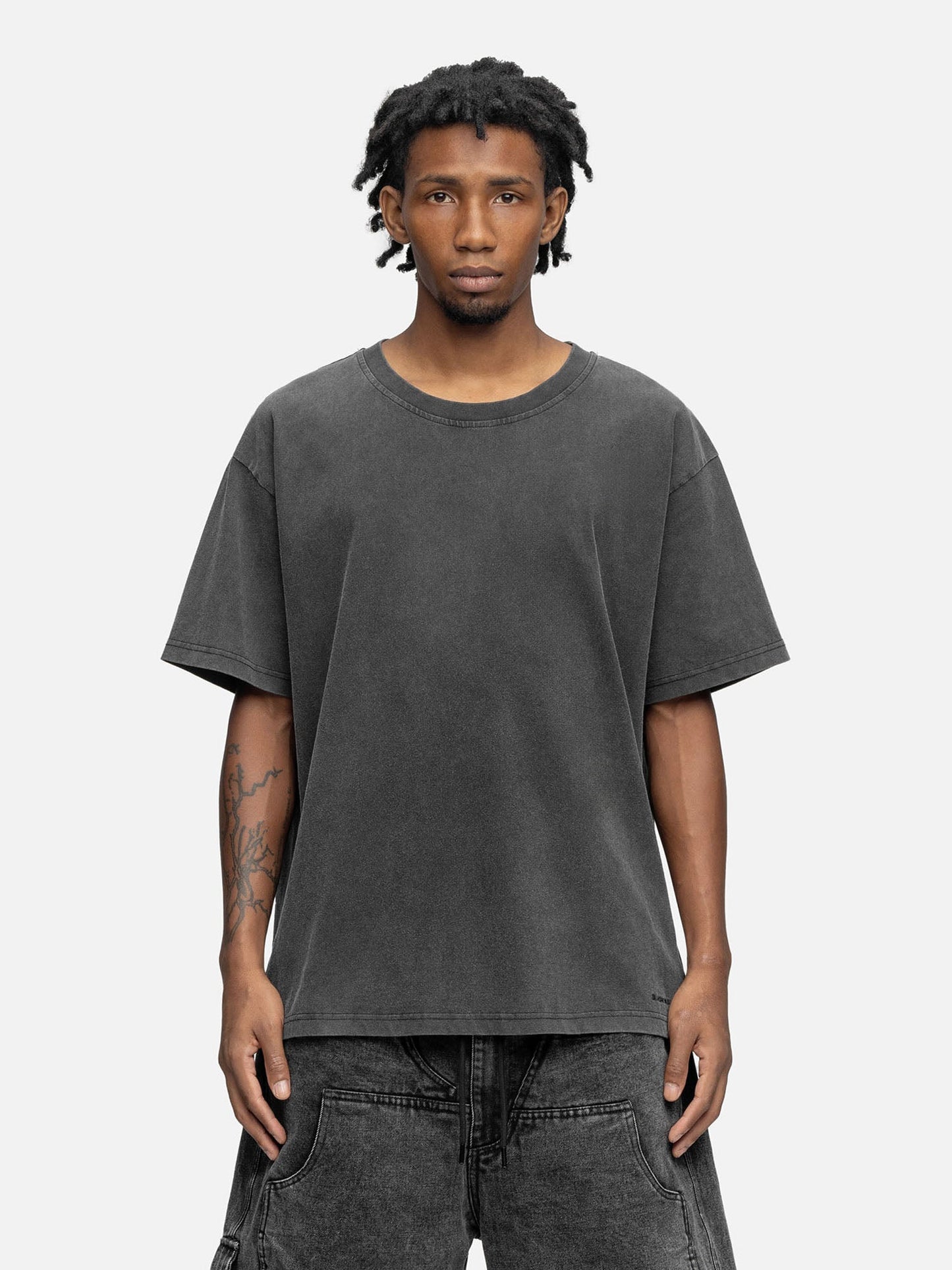 OVERSIZED T-SHIRT WASHED BLACK