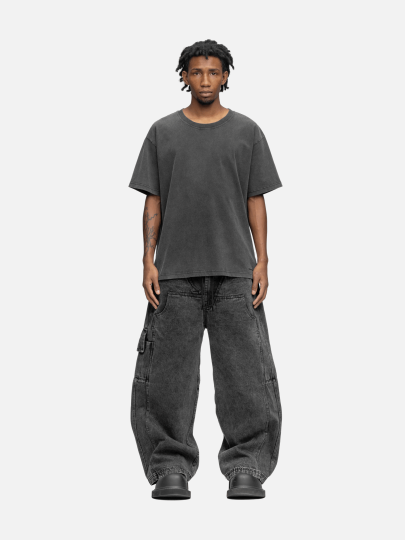 OVERSIZED T-SHIRT WASHED BLACK