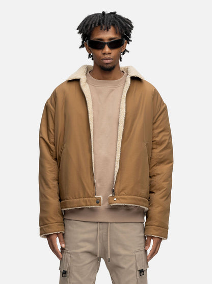 FLEECE JACKET BROWN