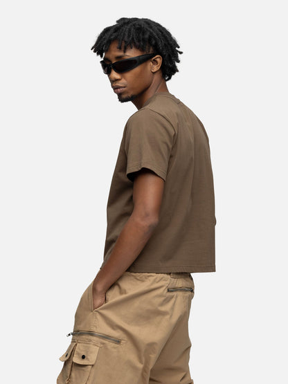 CROPPED T-SHIRT MOSS