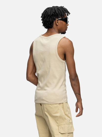 RIBBED TANK KHAKI