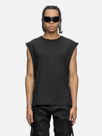 SLEEVELESS T-SHIRT BLACK