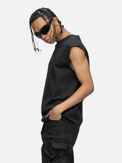 SLEEVELESS T-SHIRT BLACK