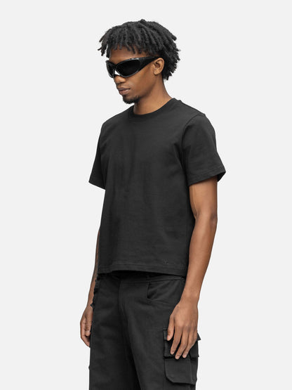 CROPPED T-SHIRT BLACK