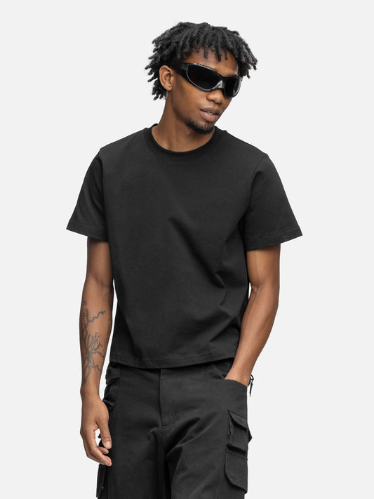 CROPPED T-SHIRT BLACK