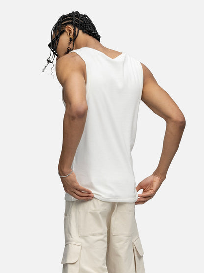 RIBBED TANK OFF WHITE