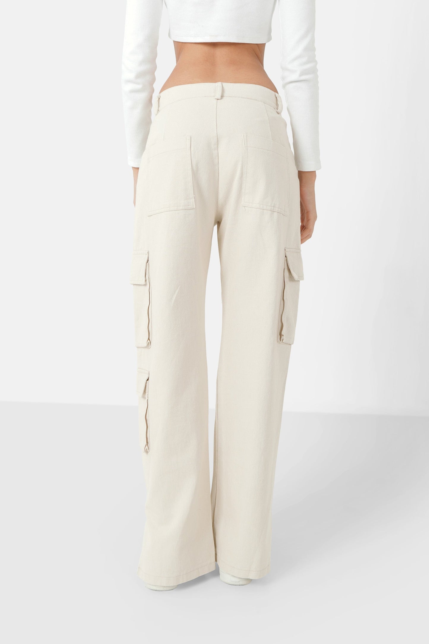 Straight cargo pants Beige
