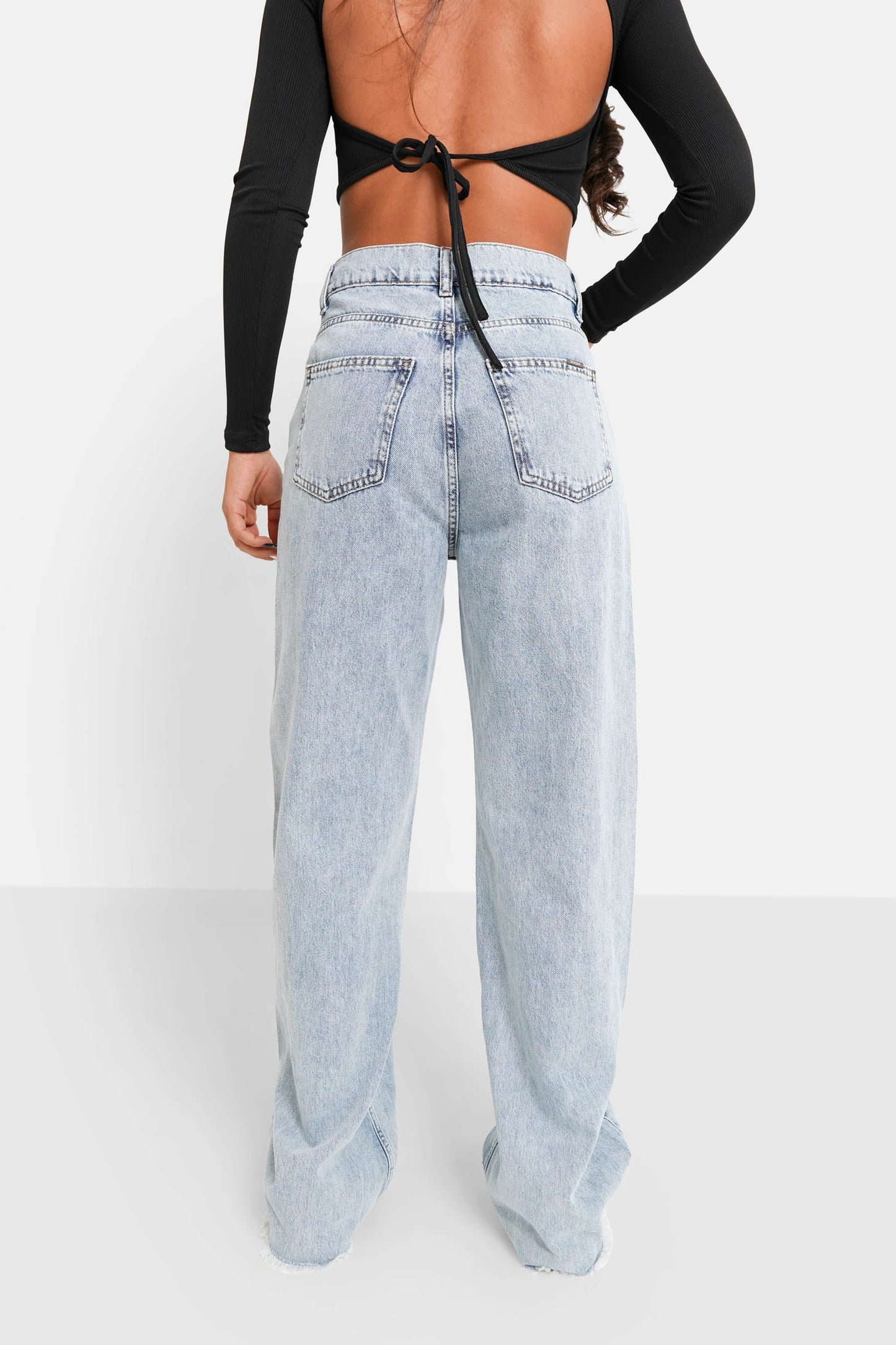 Loose bottom jeans Blue