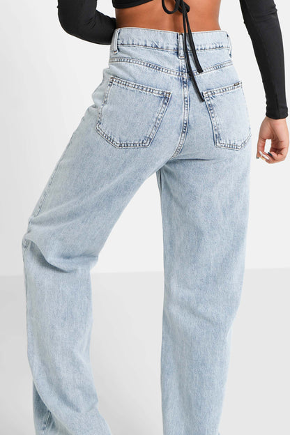 Loose bottom jeans Blue