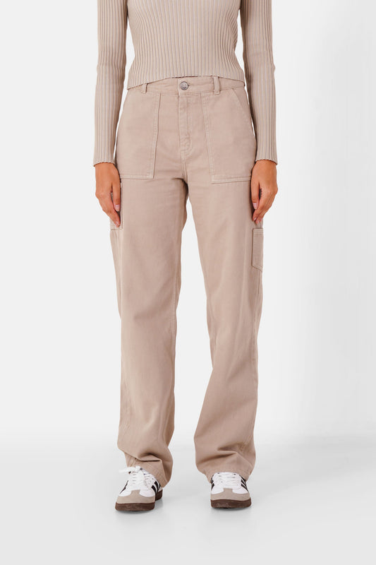 Carpenter pants with pockets Beige