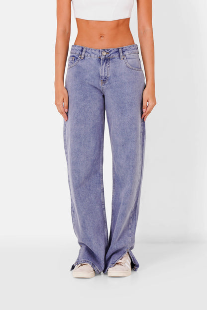 Open bottom jeans Blue