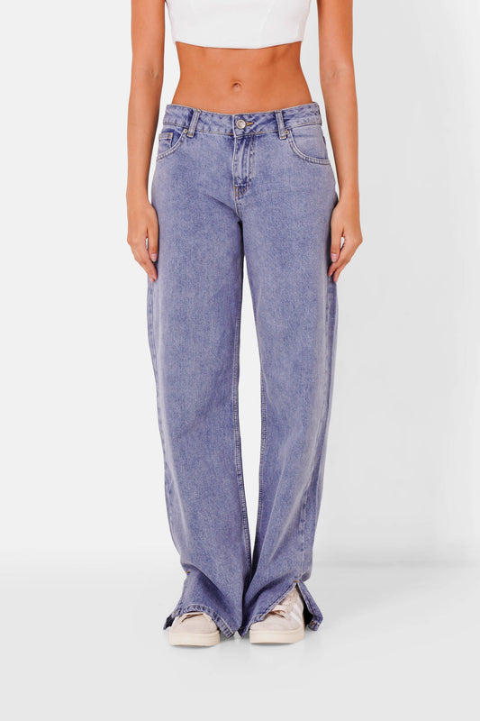 Open bottom jeans Blue