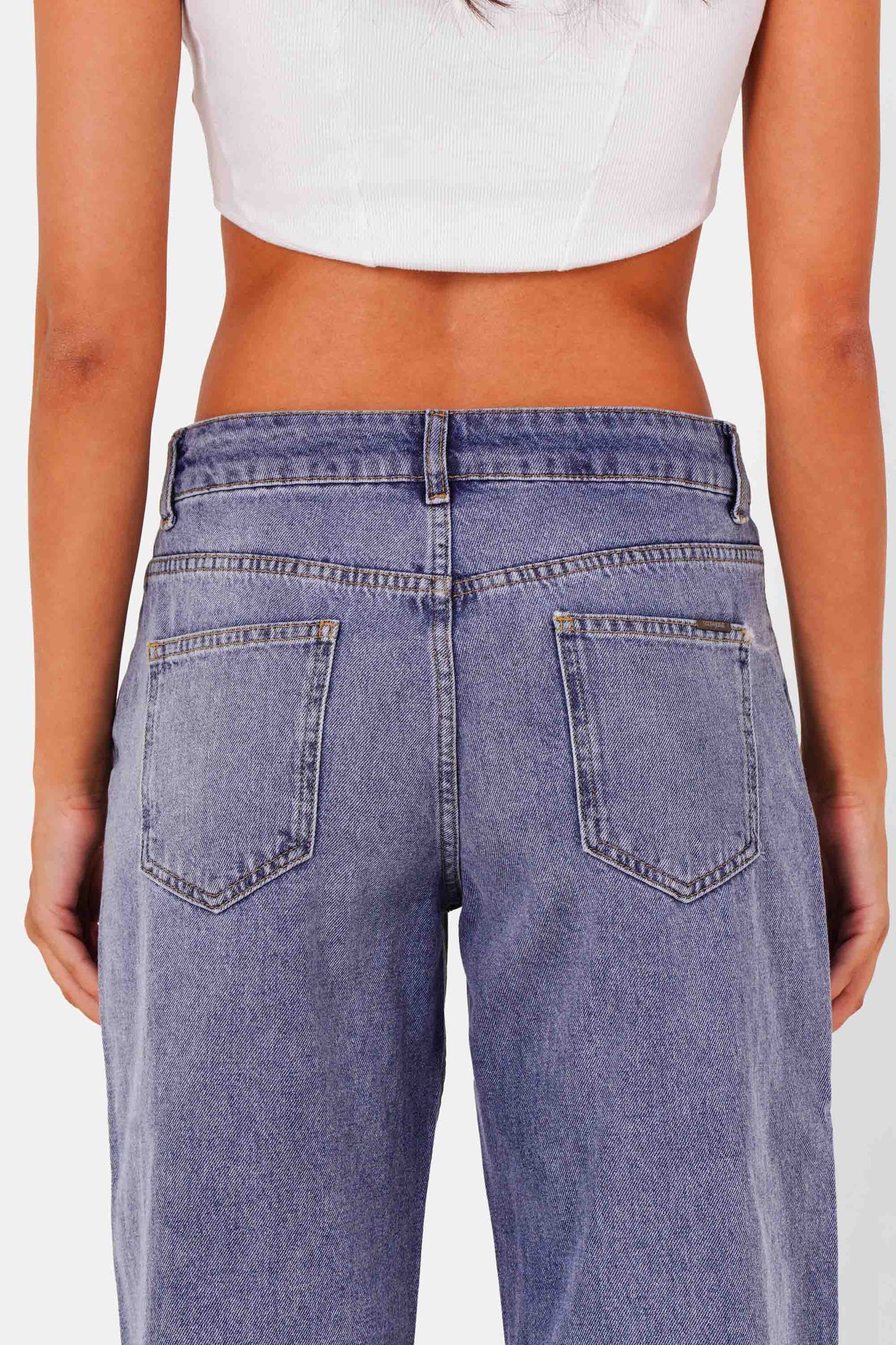 Open bottom jeans Blue